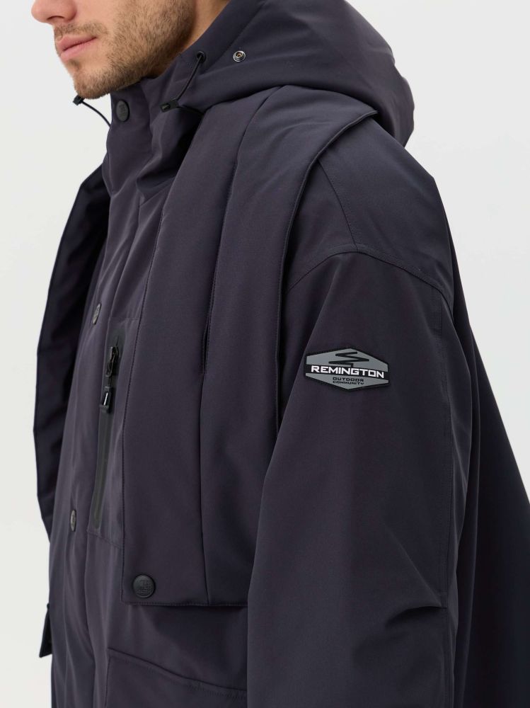 Ищете тёплую мужскую зимнюю куртку для города? Remington OW Grey — технологичное решение без компромиссов